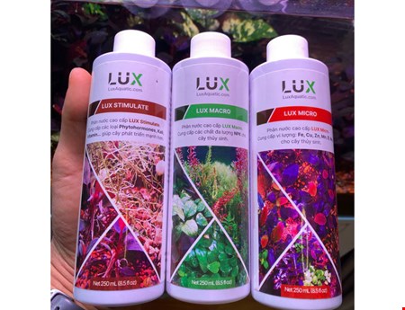 Combo phân nước LUX Macro 500mL, LUX Micro 500mL, LUX Stimulate 250mL